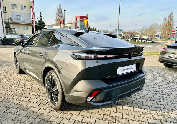 Peugeot 408 cena 128990 przebieg: 14140, rok produkcji 2022 z Szczecin małe 46